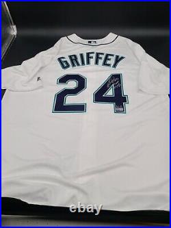 Ken Griffey Jr. Autographed 3X Inscribed Majestic Jersey Tristar LE 1/3