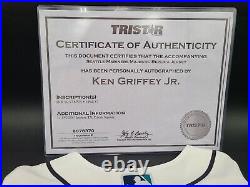 Ken Griffey Jr. Autographed 3X Inscribed Majestic Jersey Tristar LE 1/3