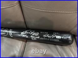 Ken Griffey Jr Autographed signed Inscribed Bat Fanatics, LE /24 Mariners HOF