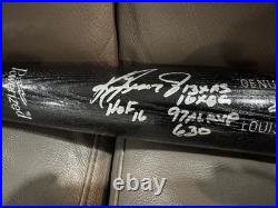 Ken Griffey Jr Autographed signed Inscribed Bat Fanatics, LE /24 Mariners HOF