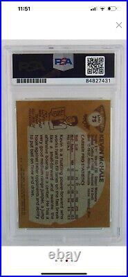 Kevin McHale Signed 1981 Topps Card #75 Inscribed HOF 99 PSA 10 Auto