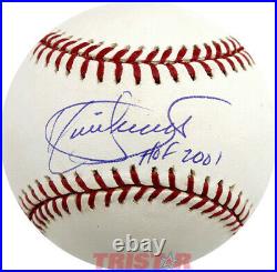 Kirby Puckett Autographed ML Baseball Inscribed HOF 2001 PSA Minnesota Twins