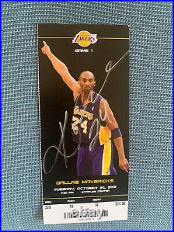Kobe Bryant Signed Autograph Ticket Stub JSA COA Inscribed 24 Lakers with Bonus