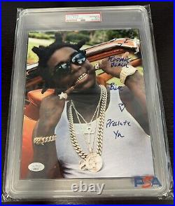 Kodak Black Signed Autograph & Inscribed 8x10 Glossy Photo PSA/DNA Encapsulated