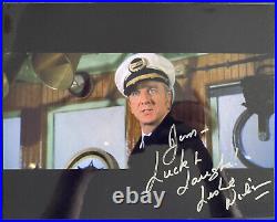LESLEY NIELSEN SIGNED PHOTO 8x10 THE POSEIDON ADVENTURE AUTOGRAPH INSCRIBED