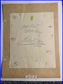 LILY PONS signed page inscribed vintage autograph scrap book 1946 Opera Soprano