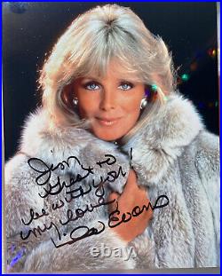 LINDA EVANS signed DYNASTY Photo 8x10 AUTOGRAPH Inscribed