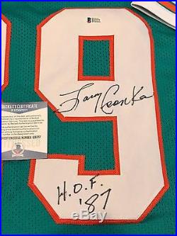 Larry Csonka Autographed Signed Inscribed Miami Dolphins Jersey Beckett Coa