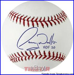 Larry Walker Autographed Official ML Baseball Inscribed HOF 20