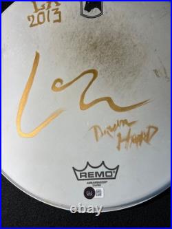 Lars Ulrich Signed & Inscribed Drum Hard Head Autographed Metallica Beckett COA