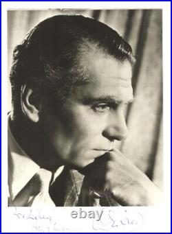 Laurence Olivier Autographed Inscribed Photograph