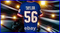 Lawrence Taylor Autographed Custom New York Giants Hof 99 Inscribed Jersey Jsa