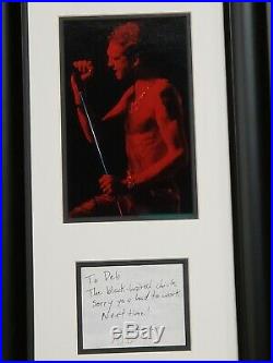 Layne Staley SIGNED & INSCRIBED personal note Alice In Chains Autographed
