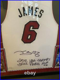 LeBron James Autographed 2012 NBA Champs/MVP 1/106 Inscribed LE Jersey