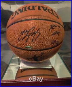 LeBron James Cleveland Cavaliers Autographed Inscribed 04 ROY Basketball UDA