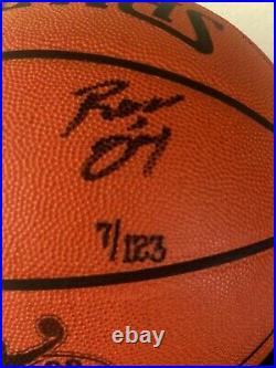 LeBron James UDA Rookie Autographed Engraved & Inscribed Basketball Ltd #7 RARE