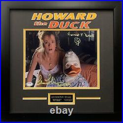Lea Thompson Ed Gale autographed inscribed framed 8x10 Howard The Duck PSA COA
