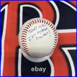 Lenny Dykstra NY Mets Long Inscribed Inscription Rare Autographed Steiner Signed
