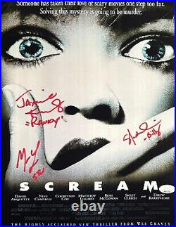 Lillard Ulrich Kennedy autographed signed inscribed 11x14 photo Scream JSA COA