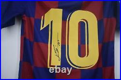 Lionel Messi Signed Barcelona Nike Jersey Inscribed Leo Icons COA Autograph