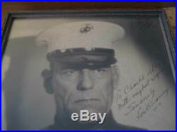Lon Chaney Signed Inscribed Oversized Photo Tell It To The Marines Autograph