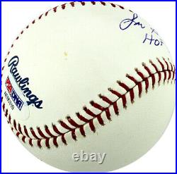 Lon Simmons Signed Autographed ML Baseball Inscribed Hof 2004 Psa Sf Giants