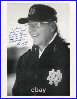 Lou Holtz Inscribed Autograph Quotation On Photo Signed