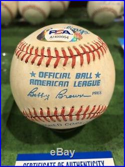 Luke Appling Signed Baseball HOF 1964 Inscribed Auto Autographed PSA/DNA
