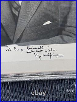 Lyndon B. Johnson Large Signed Inscribed Framed Photograph 1964 President