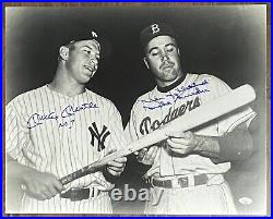 MICKEY MANTLE and DUKE SNIDER signed inscribed autographed 16x20 photo JSA