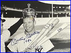 MICKEY MANTLE signed inscribed autographed 16x20 photo HOF Yankees JSA