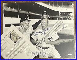 MICKEY MANTLE signed inscribed autographed 16x20 photo HOF Yankees JSA