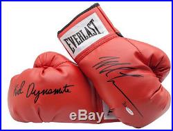 MIKE TYSON Autographed / Inscribed Kid Dynamite Everlast Gloves UDA LE 20
