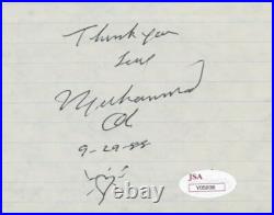 MUHAMMAD ALI SIGNED & INSCRIBED FAN AUTOGRAPH REQUEST LETTER WithJSA LOA
