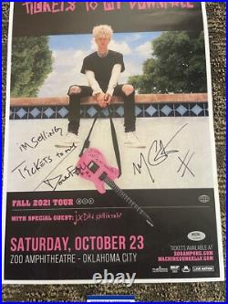 Machine Gun Kelly MGK Signed Autographed 13x19 Concert Poster Inscribed Psa/Dna