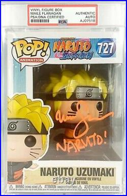 Maile Flanagan Naruto autograph signed inscribed Funko Pop 727 PSA Encapsulated