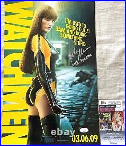 Malin Akerman signed autograph Watchmen movie poster inscribed Silk Spectre JSA Malin Akerman signed autograph Watchmen movie poster inscribed Silk Spectre JSA