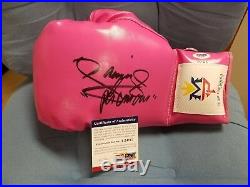 Manny Pacquiao Autographed Signed Boxing Glove Inscribed Pacman PSA/DNA COA