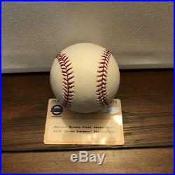 Mariano Rivera Autographed Final Season Baseball With Enter Sandman Inscribed
