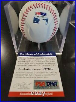 Mariano Rivera Autographed & Inscribed Enter Sandman Baseball PSA COA