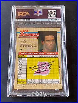 Mariano Rivera signed 1992 Bowman Rookie Card PSADNA Slabbed Auto Inscribed C977