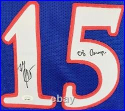 Mario Chalmers signed inscribed jersey autographed NCAA Kansas Jayhawks JSA COA