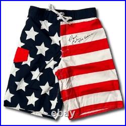 Mark Coleman autographed signed inscribed shorts UFC JSA The Hammer