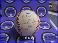 Mark Fidrych Tigers Autographed Baseball The Bird ROY 76 Inscribed JSA #AD60393