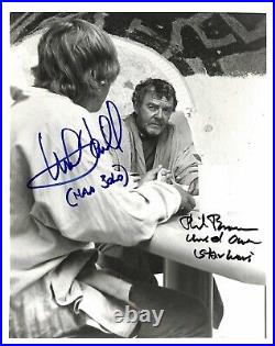 Mark Hamill & Phil Brown Star Wars ANH Signed & Inscribed 8x10 Photo BECKETT