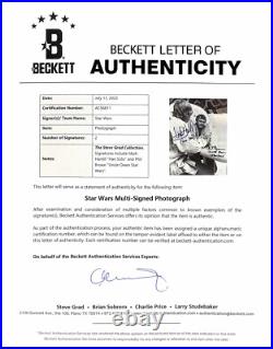 Mark Hamill & Phil Brown Star Wars ANH Signed & Inscribed 8x10 Photo BECKETT
