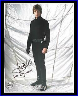 Mark Hamill Signed Autographed 11x14 Inscribed Opx Photo With Star Wars Holo Coa