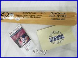 Mark McGwire SIGNED inscribed JSA Autograph STEINER Rawlings Model Baseball Bat