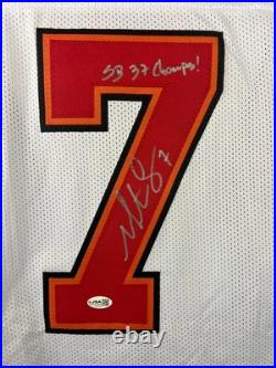 Martin Gramatica inscribed signed autographed jersey Tampa Bay Buccaneers JSA