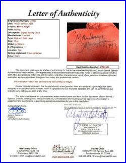Marvelous Marvin Hagler Autographed Signed Inscribed Everlast Boxing Glove JSA Marvelous Marvin Hagler Autographed Signed Inscribed Everlast Boxing Glove JSA